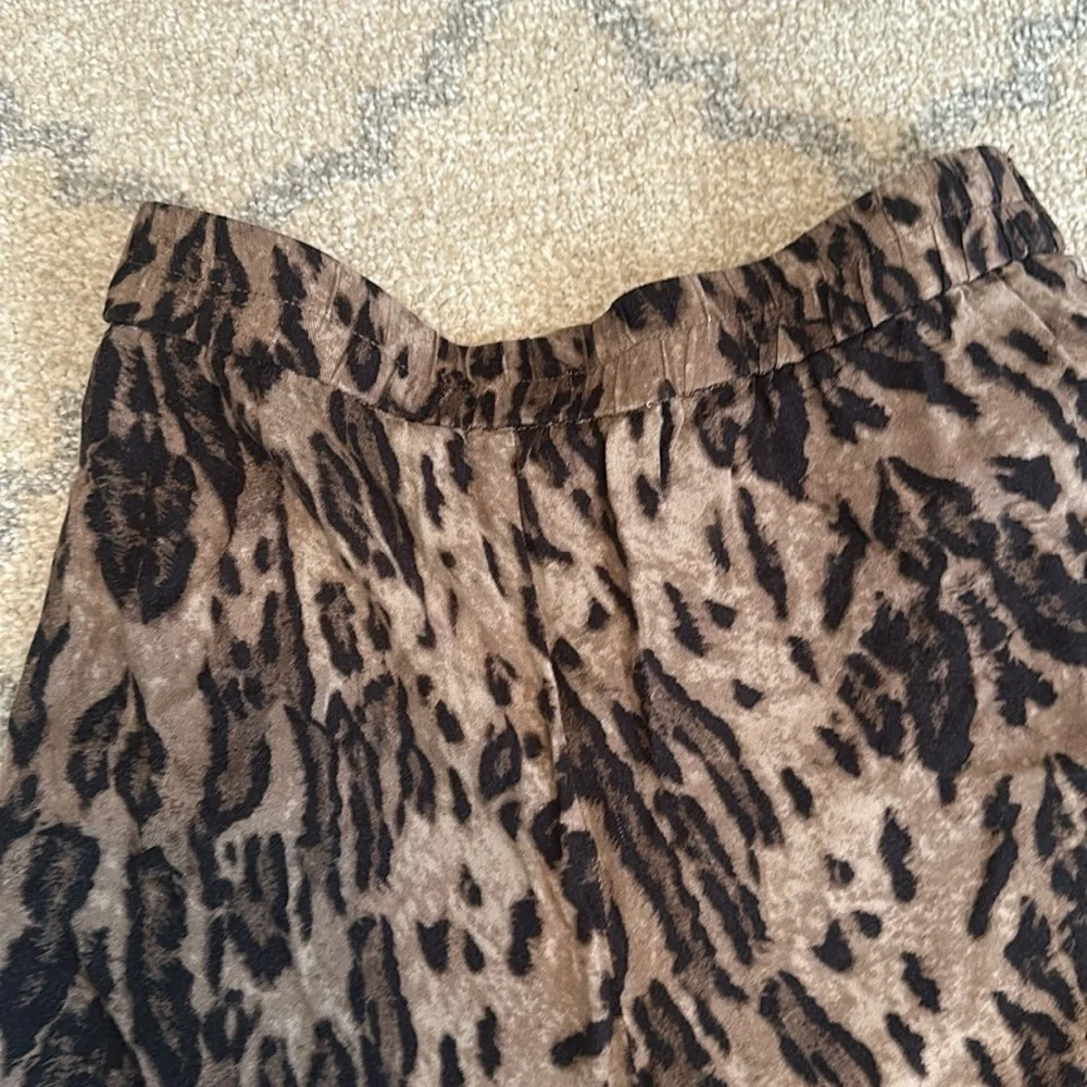 Leopard Print High Waist Wide Leg Trousers - Picture 5 of 7